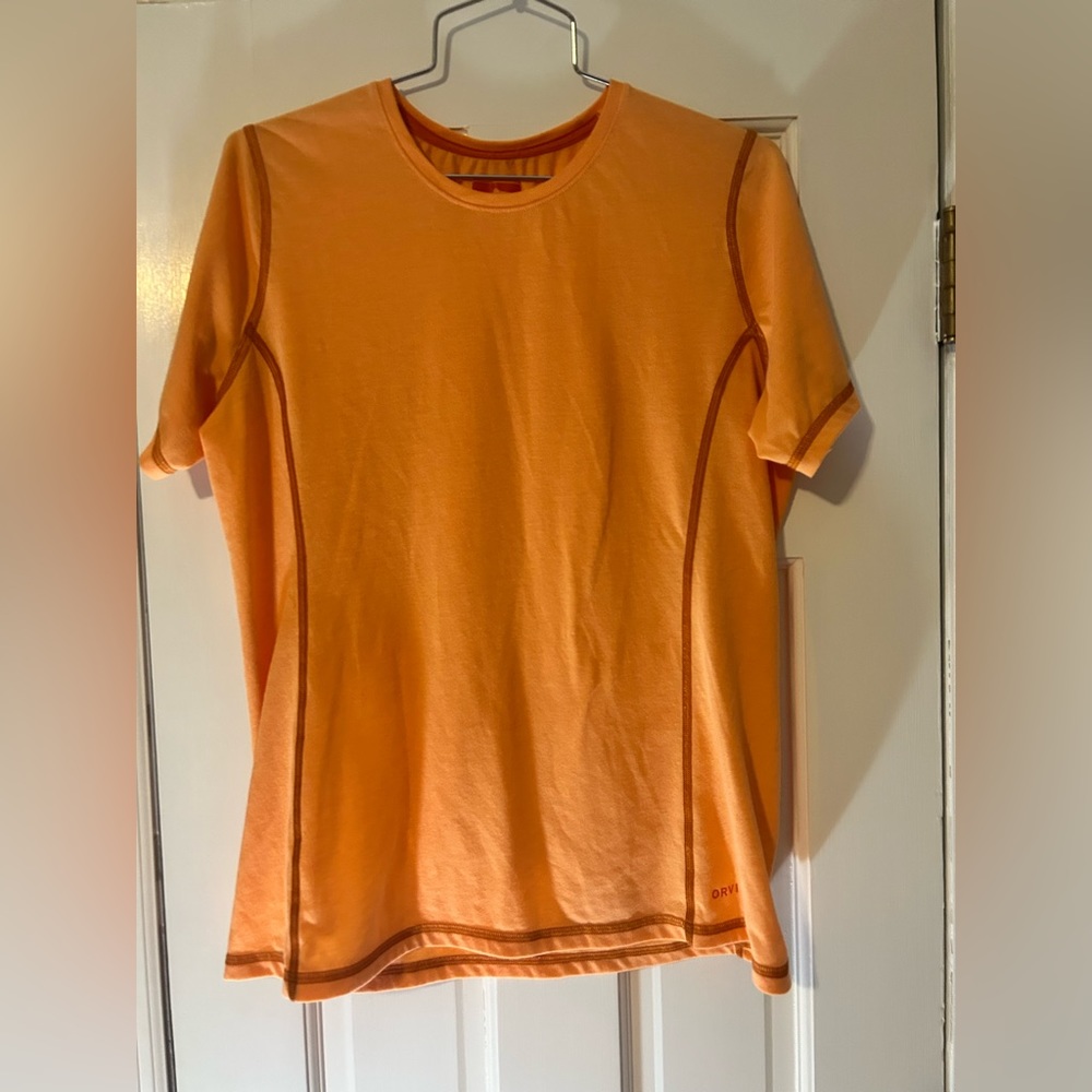 Orvis Orange athletic shirt size small